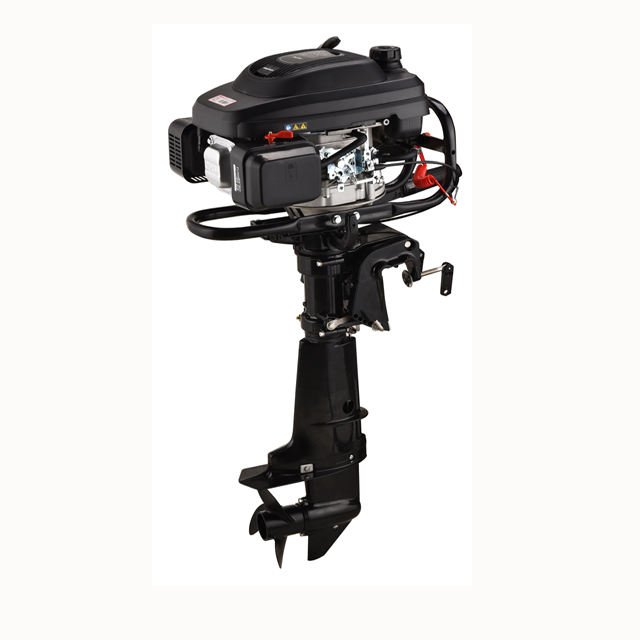 9.0HP Long Shaft 4 Stroke Air-Cooled Diesel Outboard Motors New Condition Gasoline Fuel Type