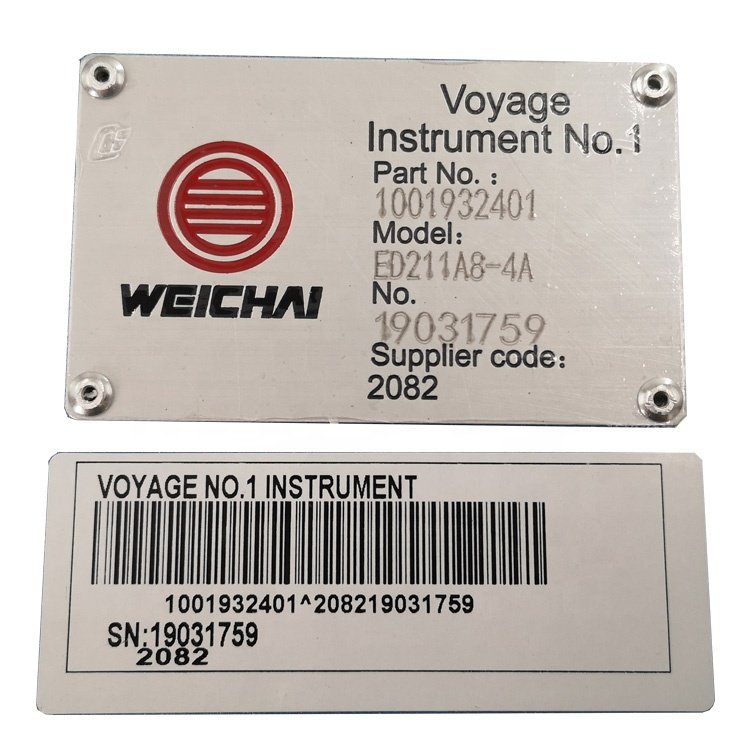 Weichai Power Spare Parts Instrument 1001932401 ED211 ED211A8-4A Blue Diesel Ship Boat Marine Engine Monitor