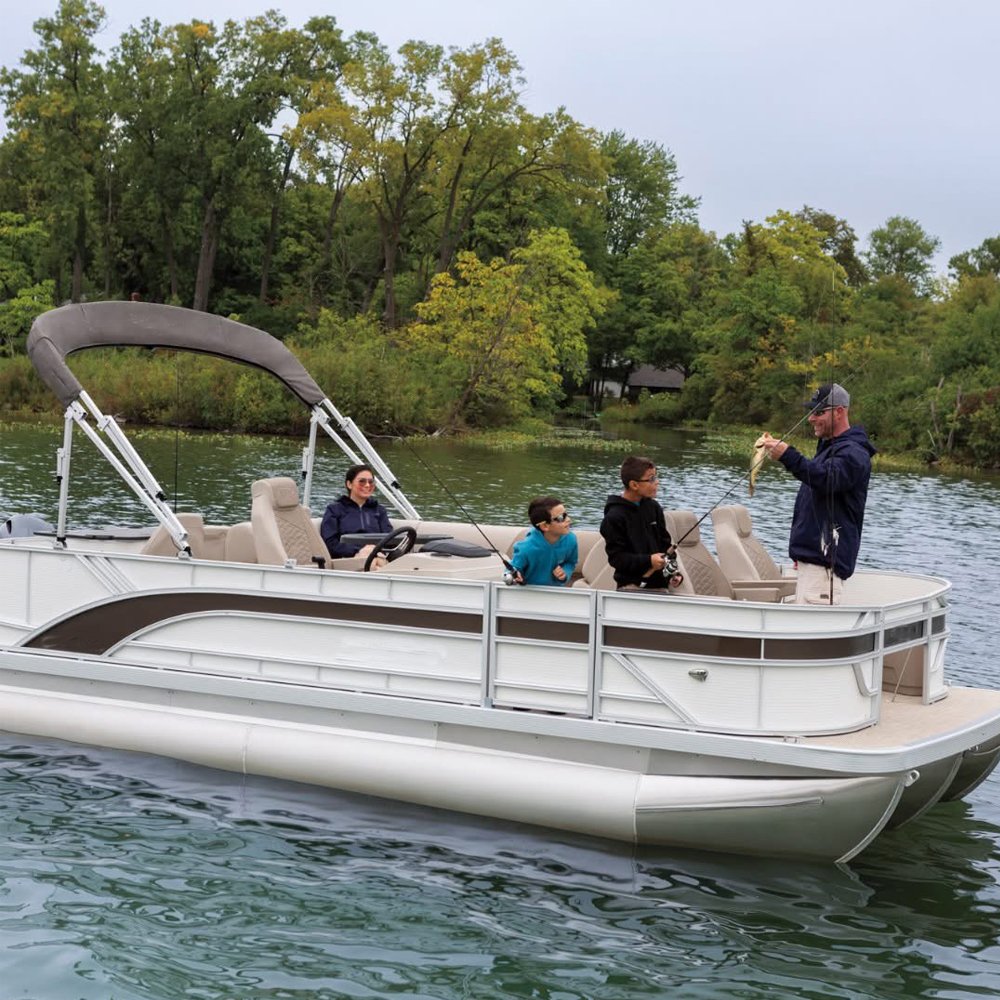 2025 Aluminum Sport Fishing Pontoon Boat with Grill Outboard Engine-Yacht for Sale