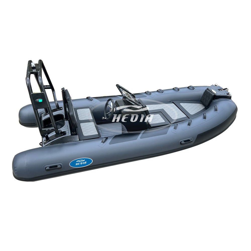 13ft 3.9m Hypalon Aluminum Rib Boat with Motor