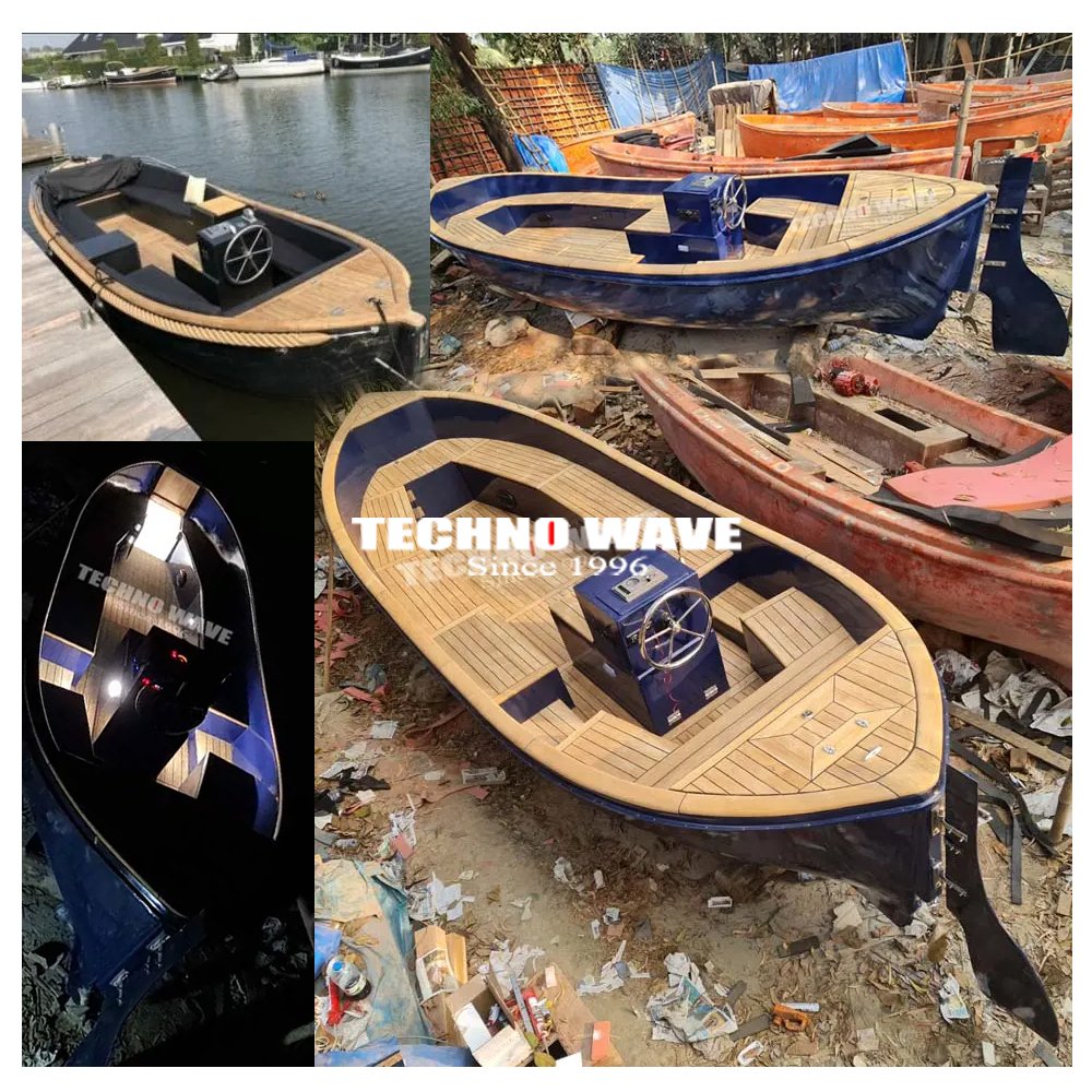 Premium Quality 7.50 Meter Dutch Sloep Boat Elegant Luxury Leisure Design Teak Wood Construction Fiberglass Hull Inboard Engine