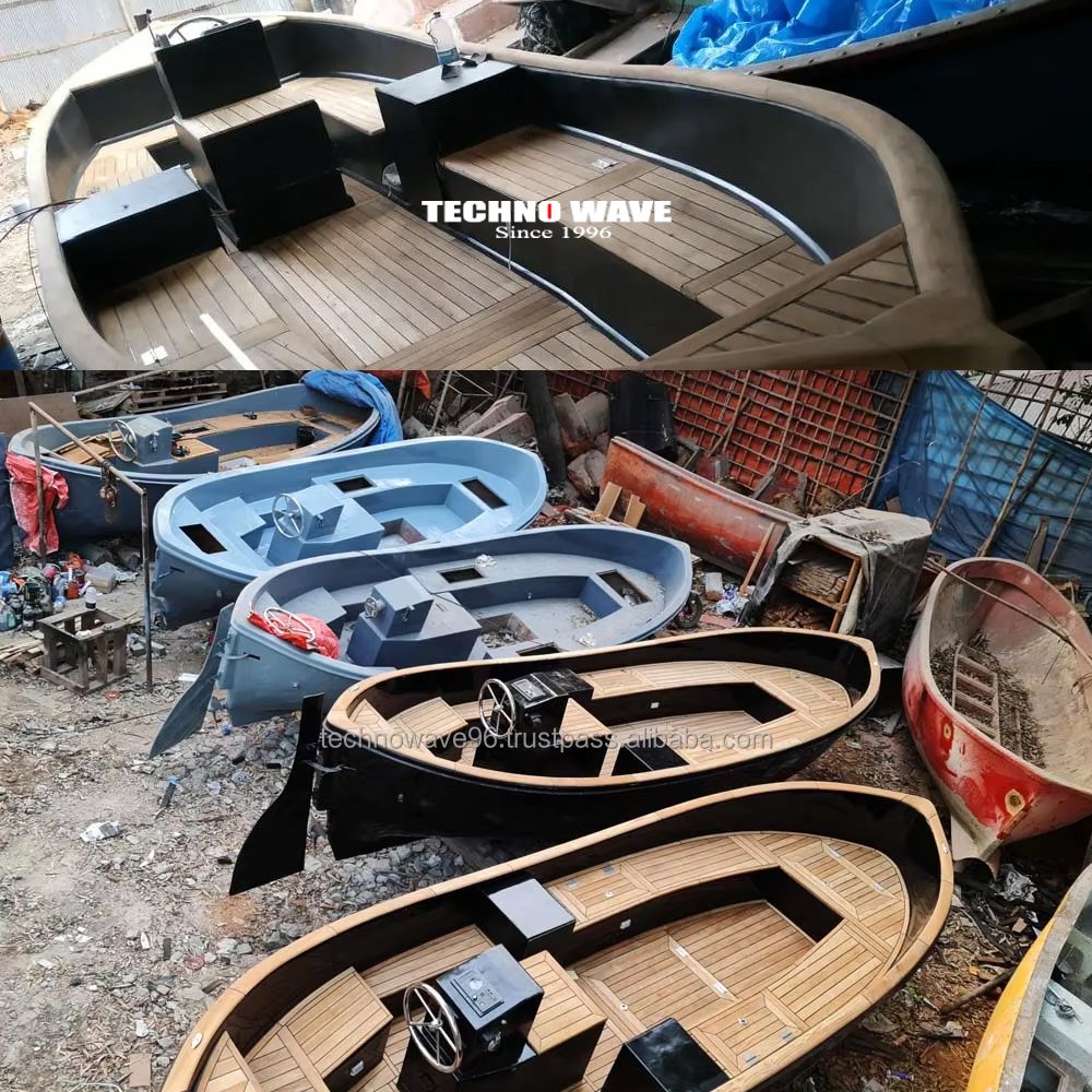 Premium Quality 7.50 Meter Dutch Sloep Boat Elegant Luxury Leisure Design Teak Wood Construction Fiberglass Hull Inboard Engine