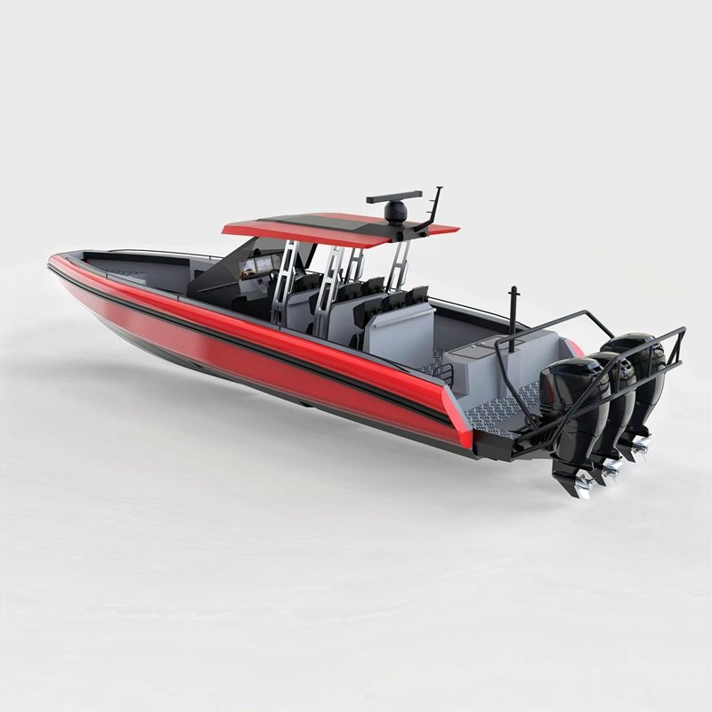 CE 1170 38ft Luxury Yacht 5083 Alloy Aluminum Inflatable Rowing Boats for Family for Outdoor Fishing with Outboard Engine