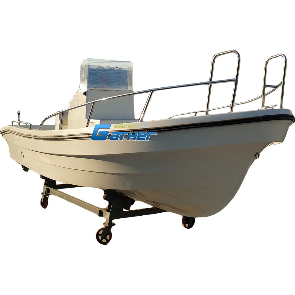 Factory Sell Offshore 6.8m/22ft High Speed Cruiser Motor Fiberglass Hull Fishing Panga Boat for Sale