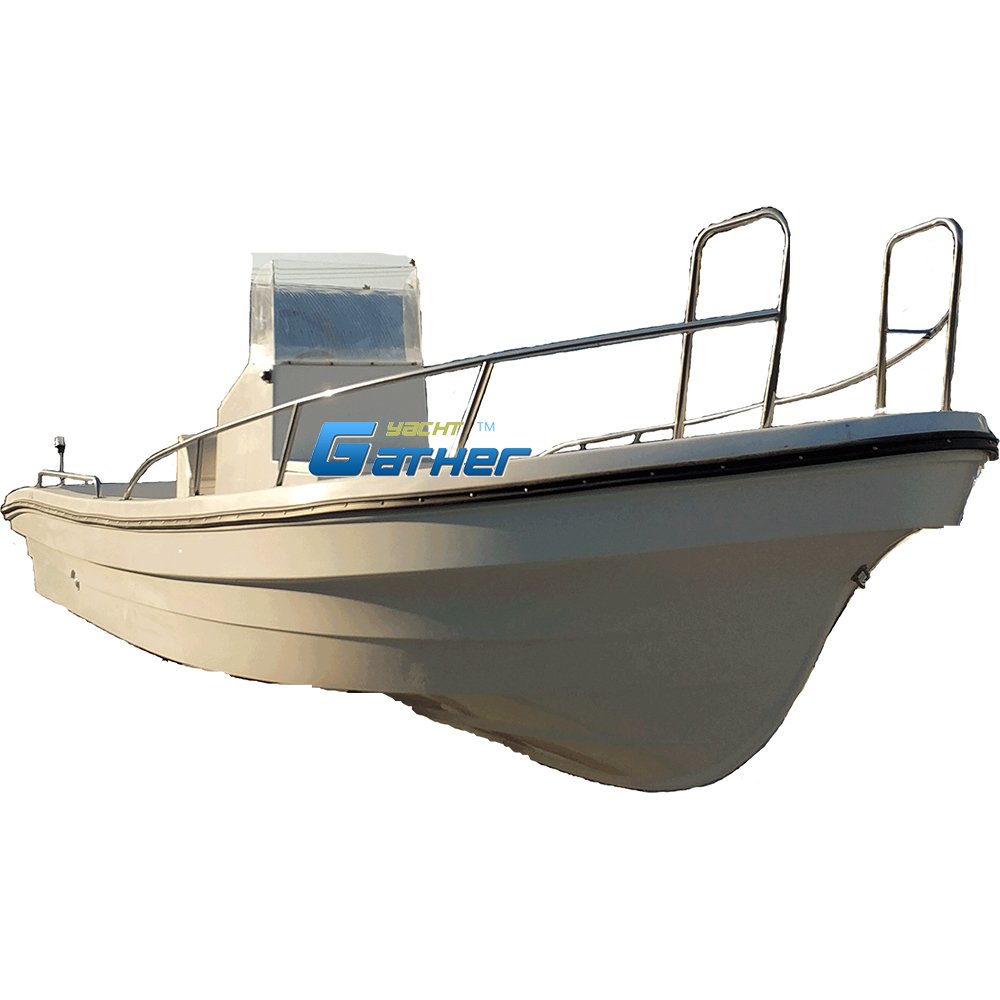 Factory Sell Offshore 6.8m/22ft High Speed Cruiser Motor Fiberglass Hull Fishing Panga Boat for Sale