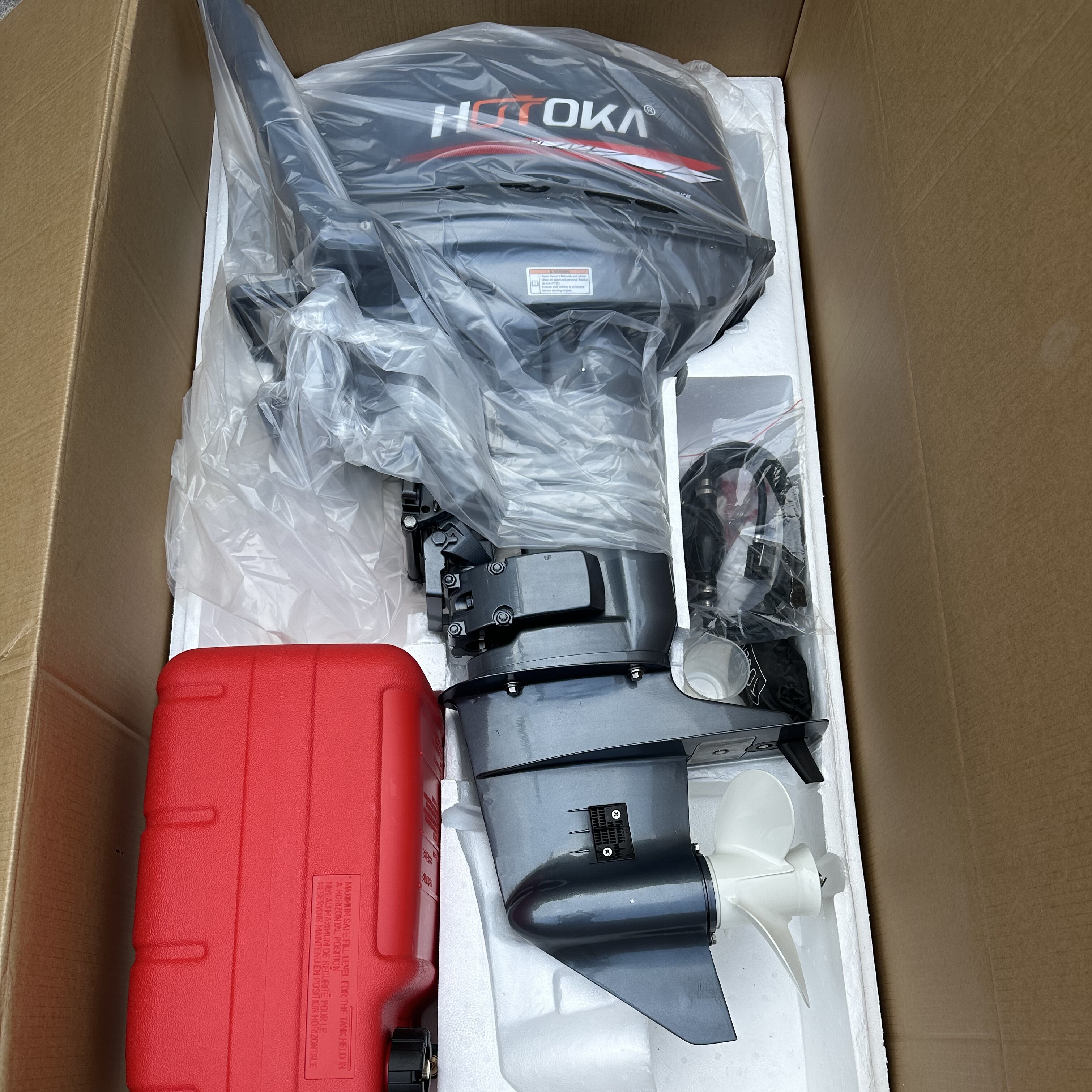 HOTOKA Long Shaft Outboard Engines 2 Stroke 4 Stroke Boat Engine 3HP/3.5HP/5HP/9.9HP/15HP/30HP/40HP Marina Outboard Boat Motor