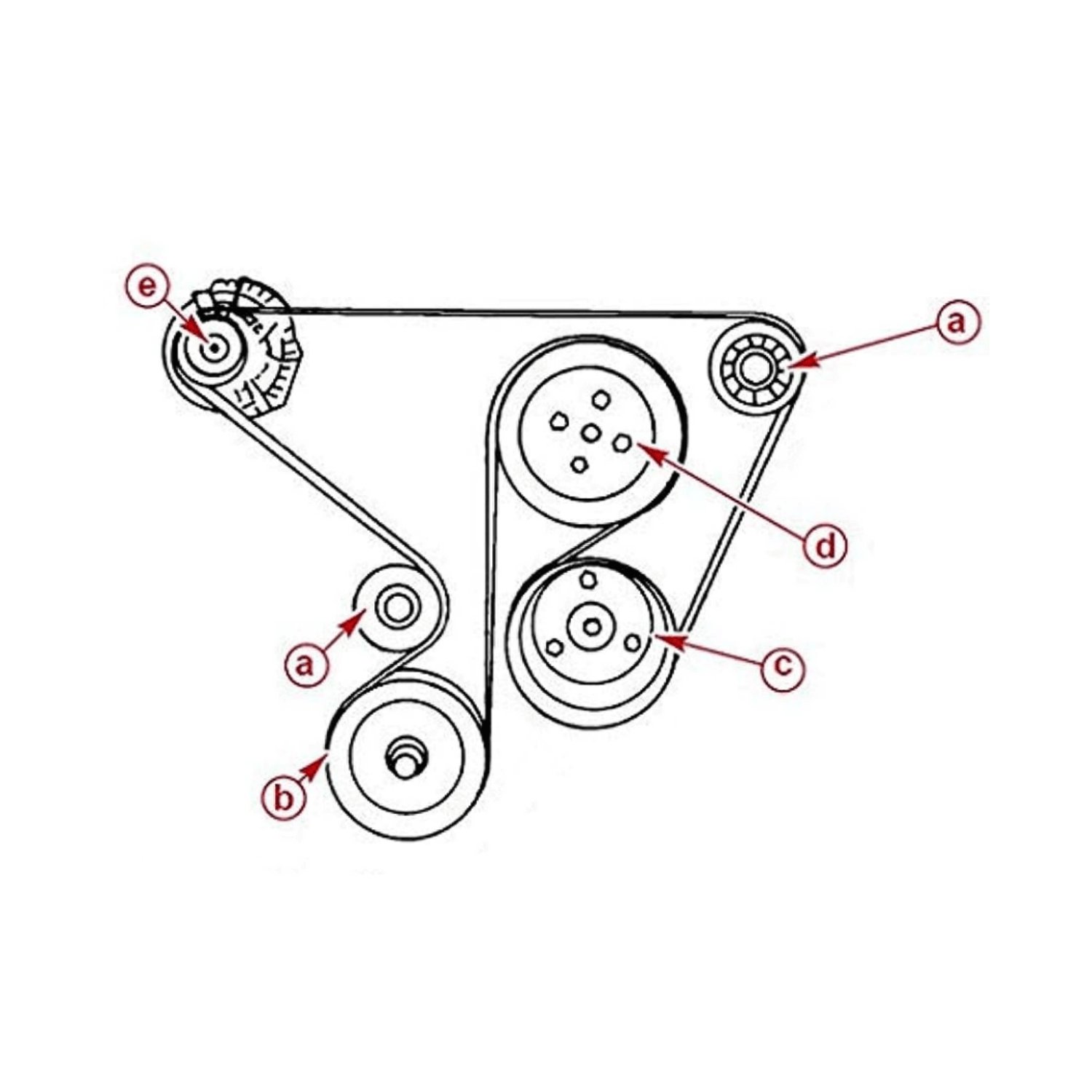 Serpentine Belt 57865615Q03 for Mercruiser 4.3 5.0 5.7 or 6.2 Engines 1815100 by Sea Sierra Manufacturer