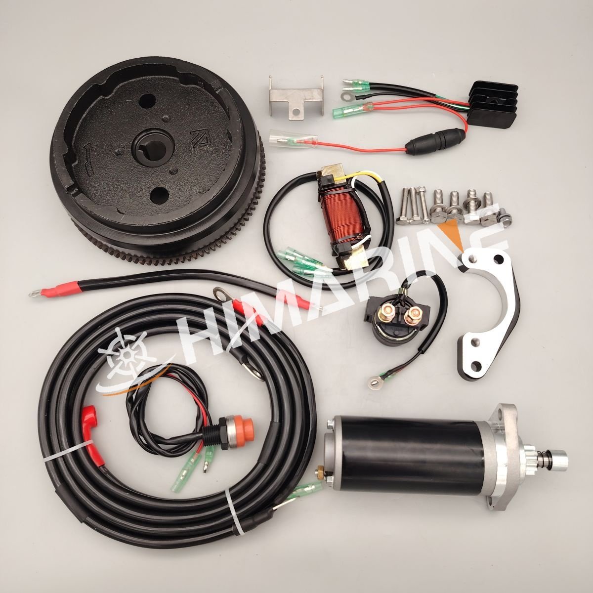 Electric Start Kit for 2 Stroke 18HP MERCURY Outboard Motor Boat Engine Electric Start Conversion Kit