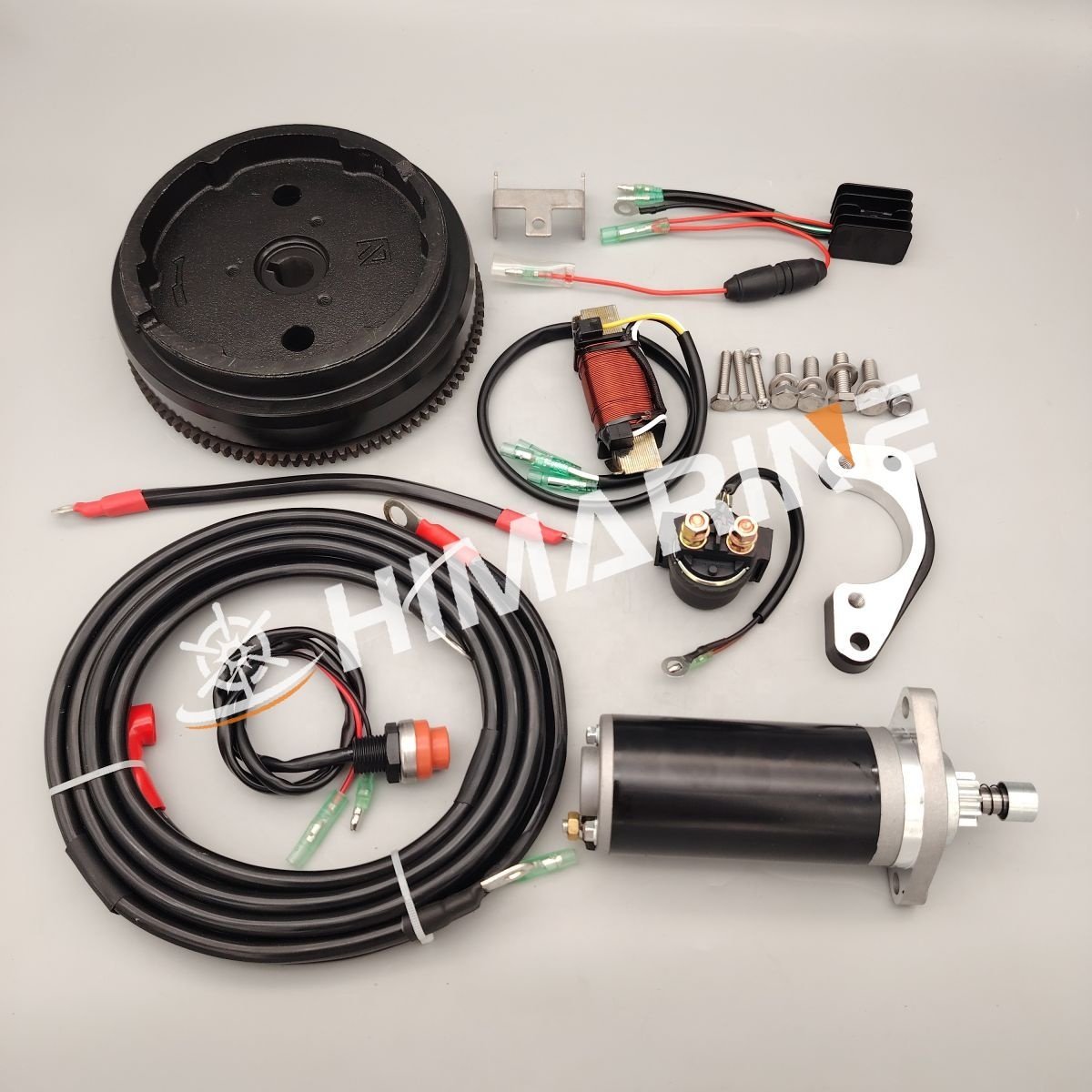 Electric Start Kit for 2 Stroke 18HP MERCURY Outboard Motor Boat Engine Electric Start Conversion Kit