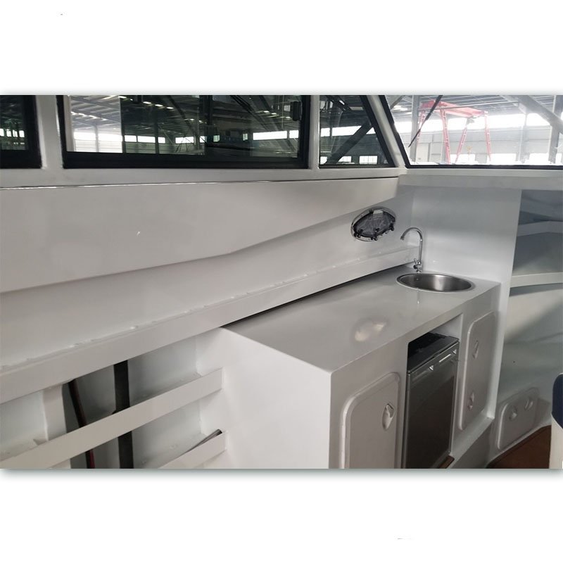 30 ft 9.6m Enclosed Cabin Offshore Fishing Boat Diesel Fuel Type Inboard Engine Aluminum Boat for Sale Tonga