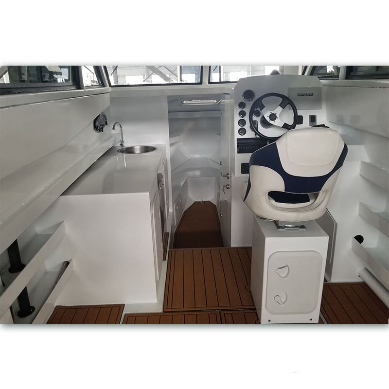30 ft 9.6m Enclosed Cabin Offshore Fishing Boat Diesel Fuel Type Inboard Engine Aluminum Boat for Sale Tonga