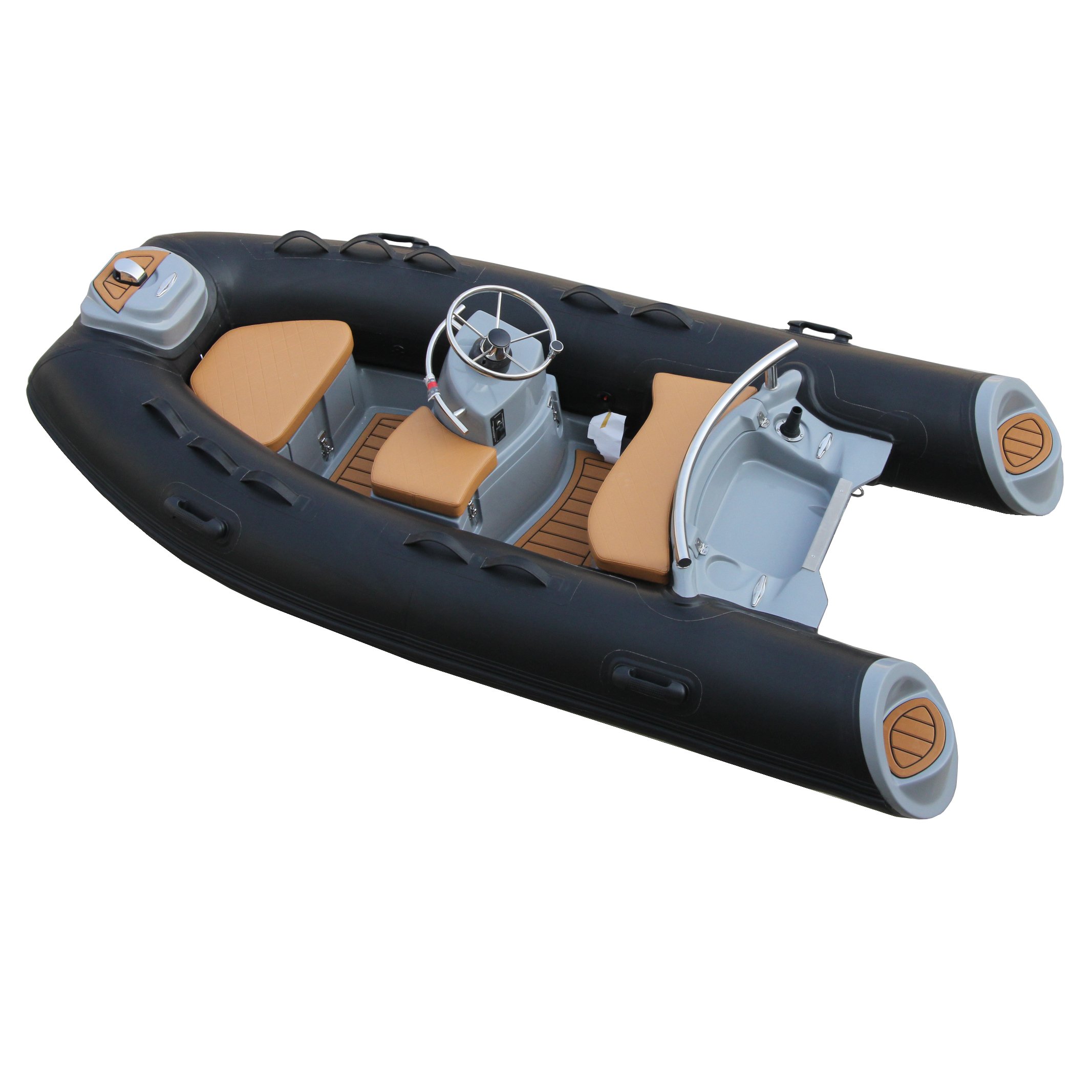 Zhenbo CE Certified Fiberglass Rib Boat 300 Italia Russia USA Canada Hot Sale Outboard Engine Pontoon Sport for Lake Rescue