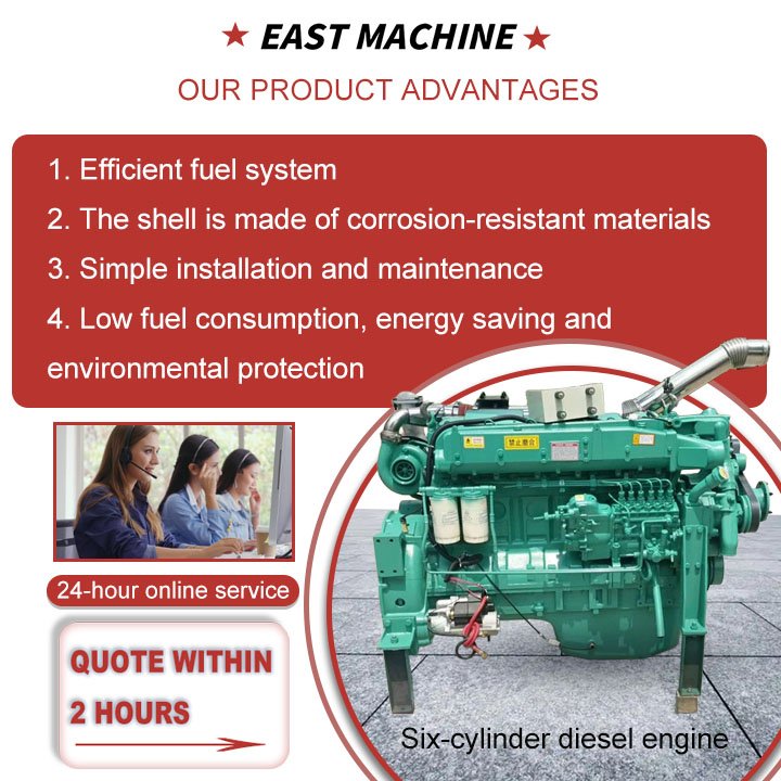 Simple Operation Four-Stroke Agricultural Machine Marine Diesel Engines 2 Cylinder Diesel Engine Diesel Motorcycle Engine