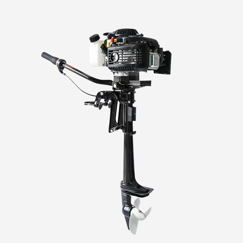 Hangkai Small Boat Engine 4 Stroke 4hp Air Cooling Propeller Jet Pump Gasoline Motor for Rowing Boats Fishing Boat 4Stroke