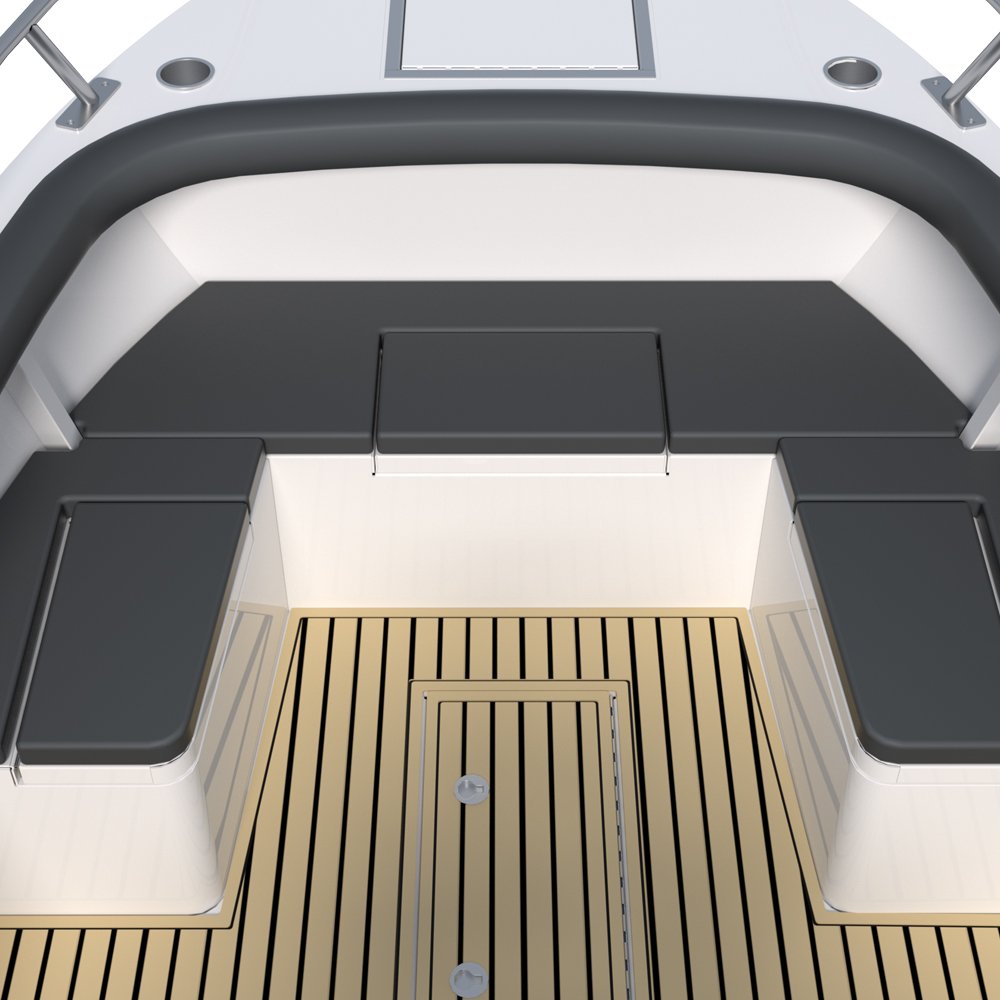 18FT High-Speed Aluminum Sport Fishing Boat with Center Console 5-Passenger Capacity New Condition Outboard Engine
