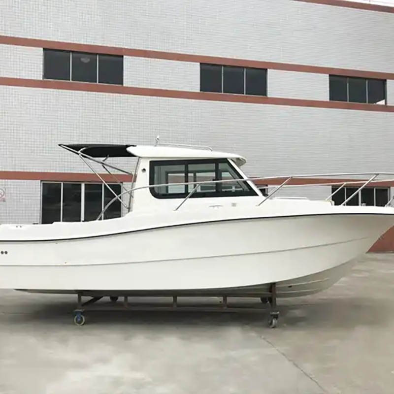 Mini Fast Speed Sea Used Fiberglass Hull Material Affordable Fishing Boat Luxury Yacht Made in China With Stern Drive Engine