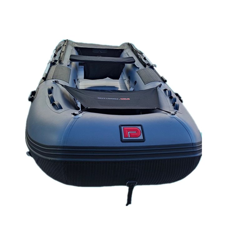 Hot Sale 3.8 m 12.5 ft Aluminum V Hull Fishing Boat Sport Yacht with Outboard Engine Inflatable Floor for Sale
