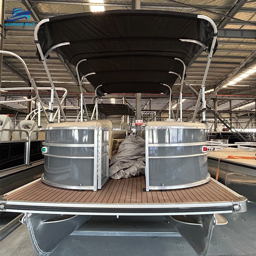 Factory Direct New Luxury Sport Speed Floating Pontoon Boat for Business and Family