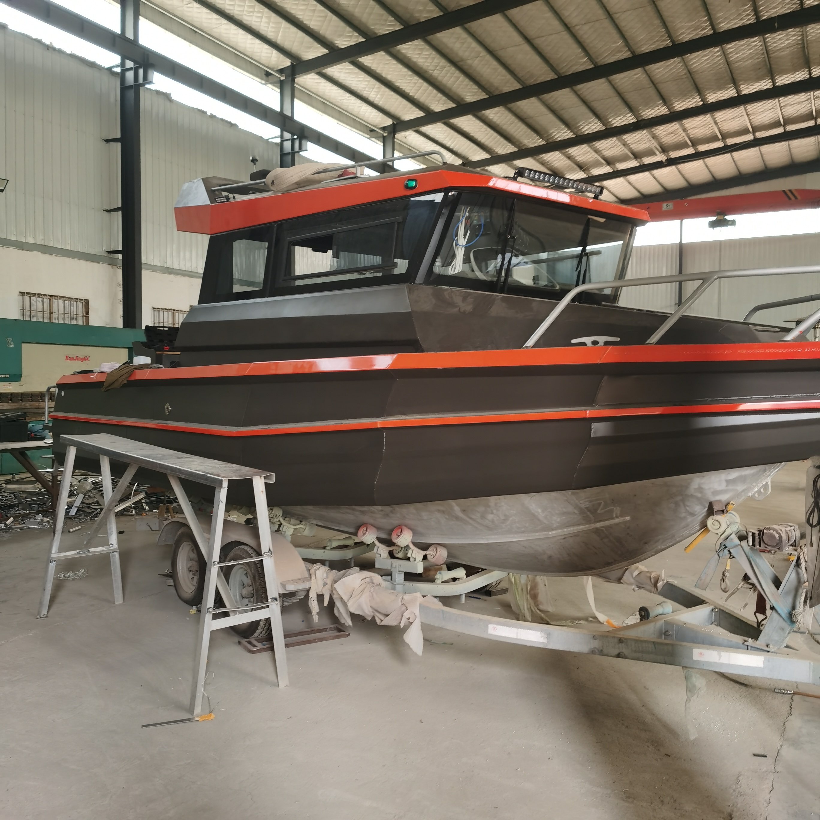 Australia Designed 7.5 m Aluminum Fish Boat With Engine Combo Set for Outdoor Usage With Durable Aluminum Hull