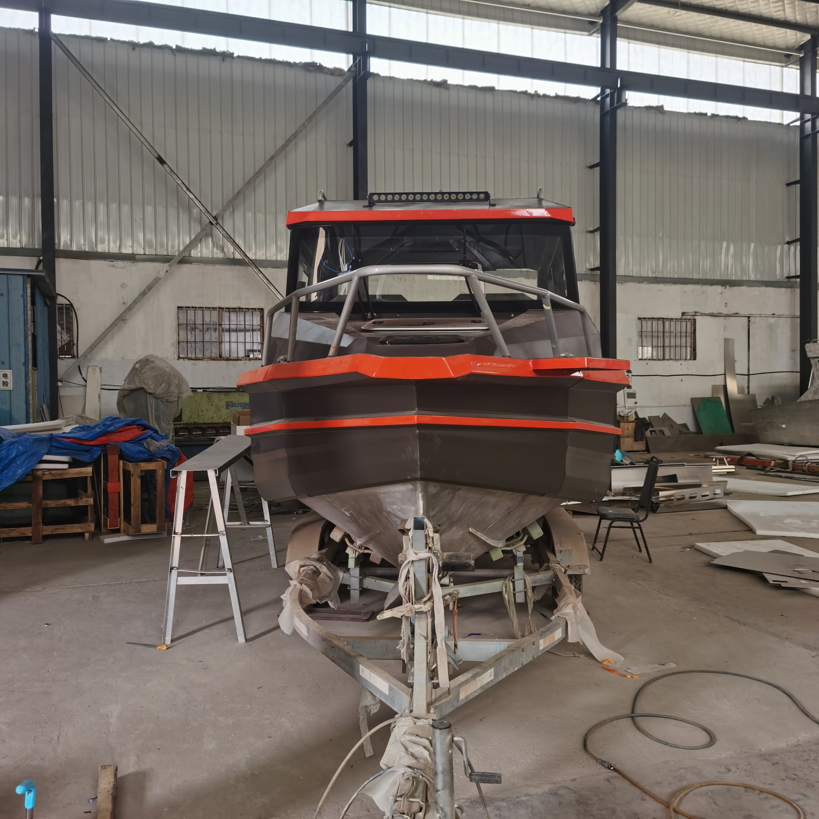 Australia Designed 7.5 m Aluminum Fish Boat With Engine Combo Set for Outdoor Usage With Durable Aluminum Hull