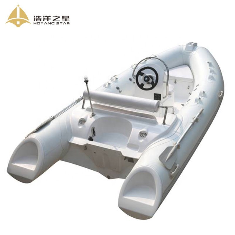 CE RIB New Fashion Luxury RIB 430 Rigid Hull Inflatable Fiberglass Boat for Sale