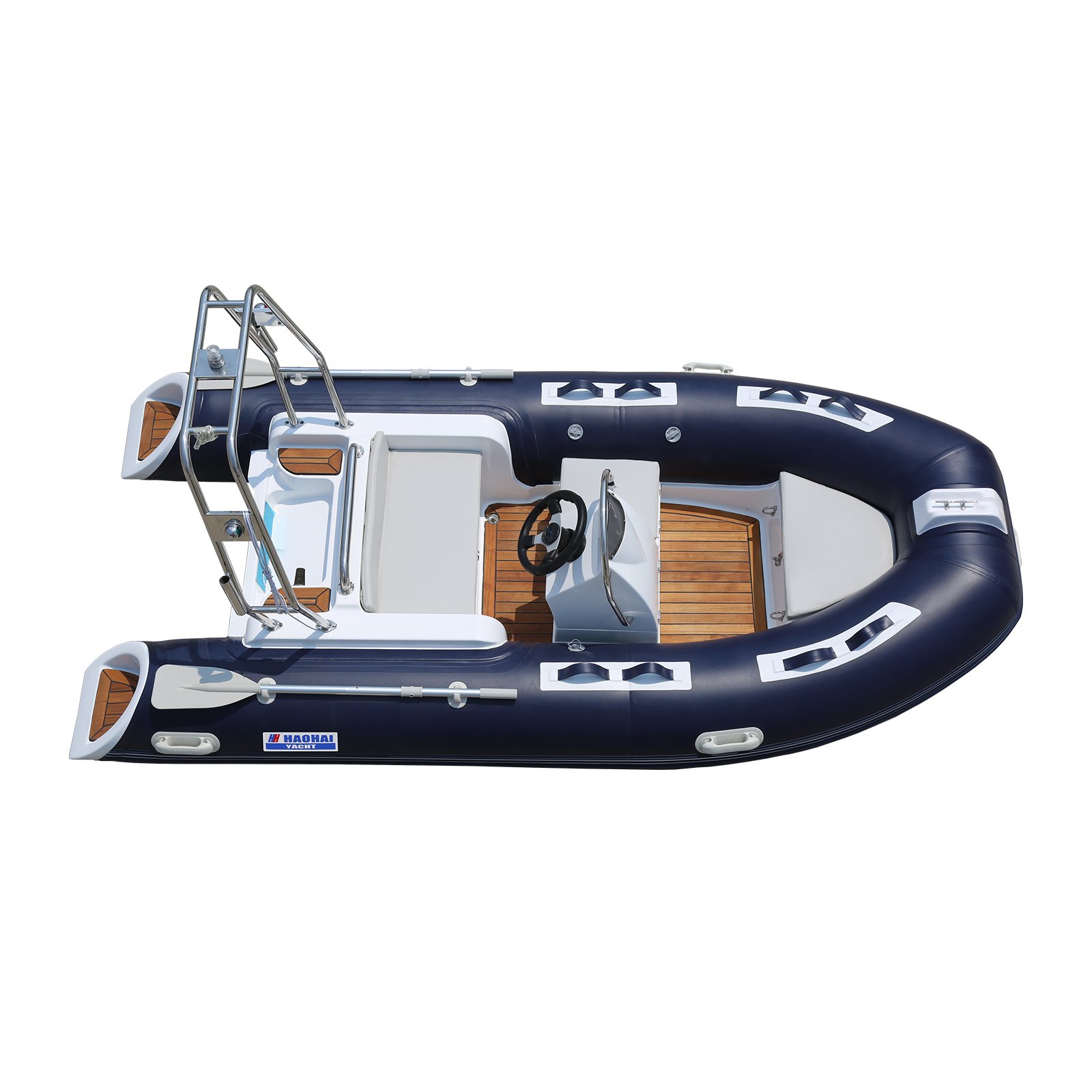 China Sailing Small Racing Rib Boat PVC Aluminum Zodiac Aluminum Console for Fishing Drifting Outdoor Rafting Engine Combo Set