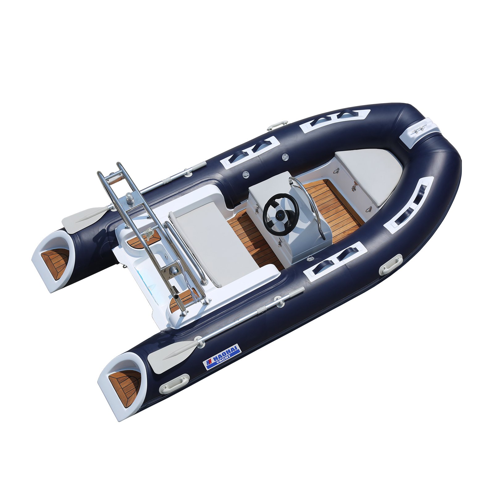 China Sailing Small Racing Rib Boat PVC Aluminum Zodiac Aluminum Console for Fishing Drifting Outdoor Rafting Engine Combo Set