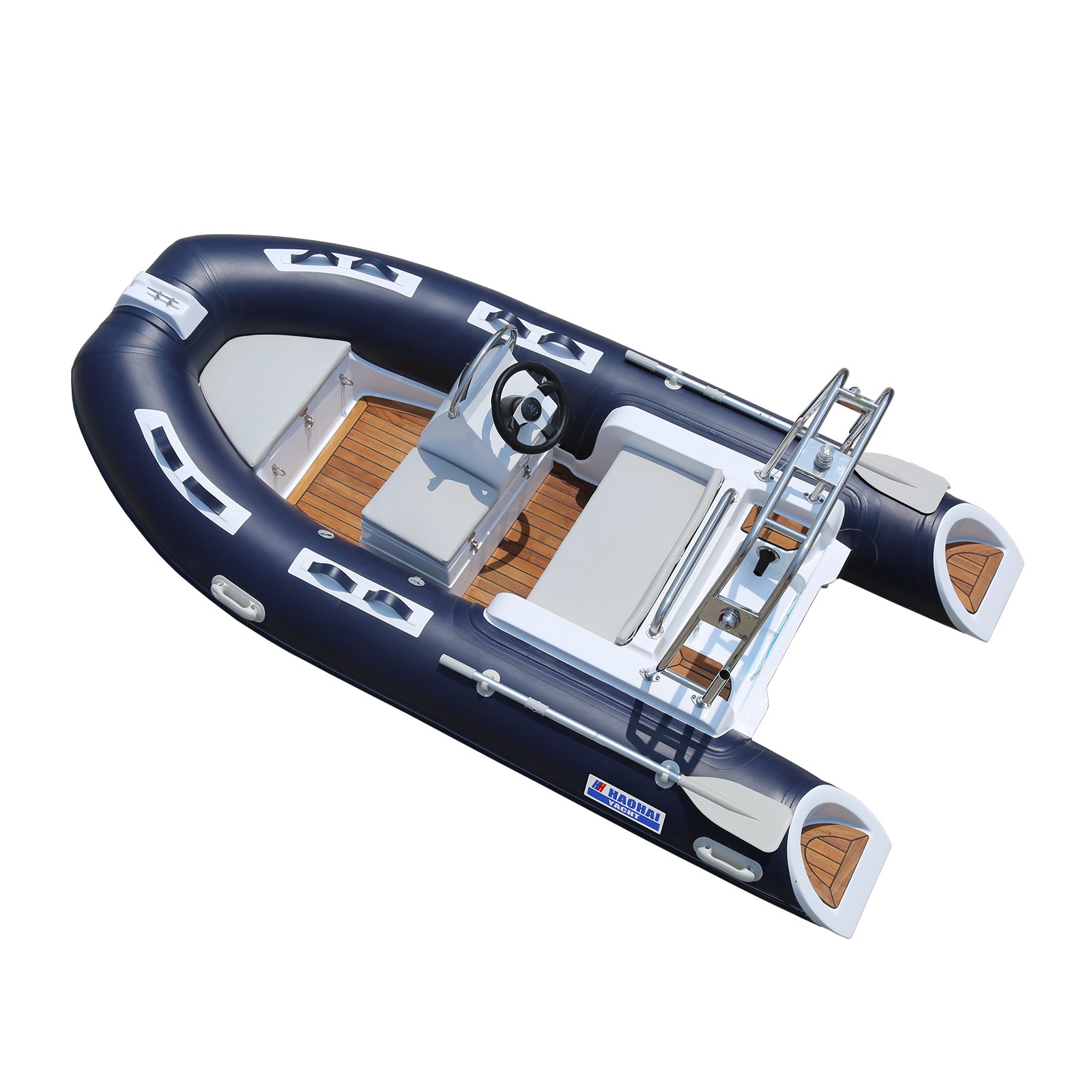 China Sailing Small Racing Rib Boat PVC Aluminum Zodiac Aluminum Console for Fishing Drifting Outdoor Rafting Engine Combo Set