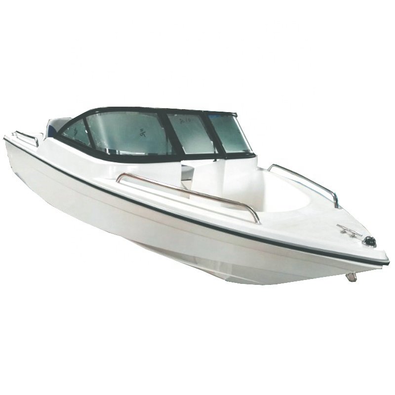 FRP Speed Boat Wheel Steering Control Outboard Yacht Leisure Boat 6 Seat Rowing Vessel Grip Welding Glass