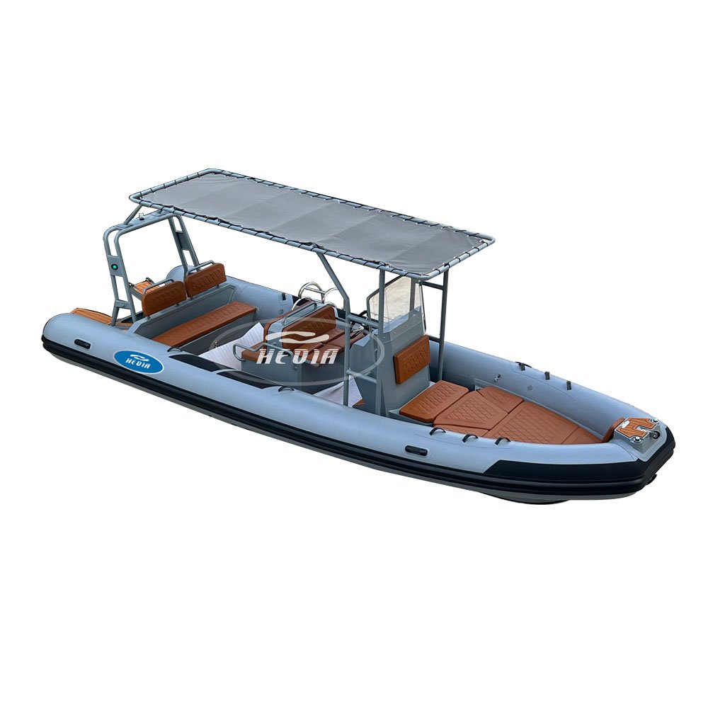 Rib 700 Hypalon Boats Patrol Ocean Flat Bottom Aluminum Commercial Fishing Boats with Engine