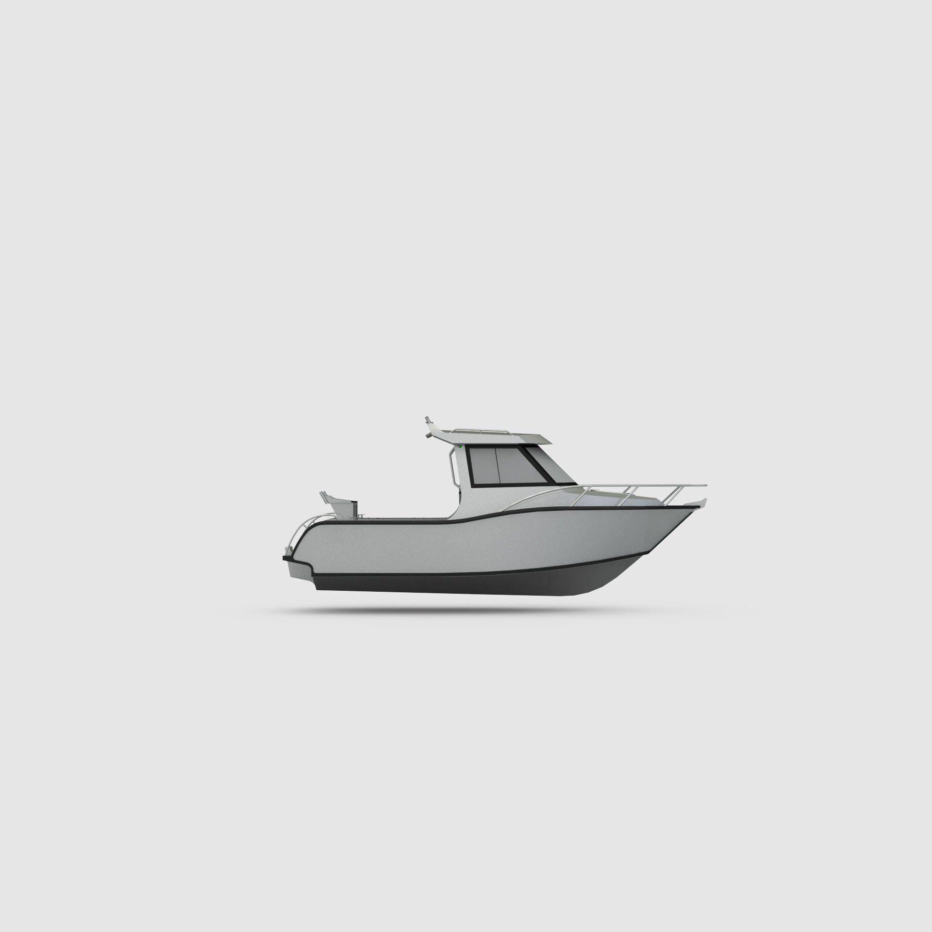 Profisher 6.25m/20.5ft Comfortable Family Fishing Boat Aluminum Speedboat with Outboard Engine Sport Yacht for Sale