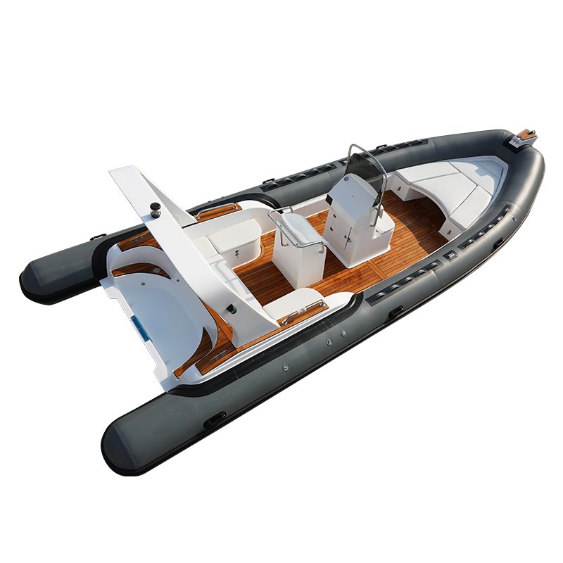 25ft Luxury Sport Fiberglass Yacht for 14 Power Drifting Fishing Lake Rowing Boat Sale Includes Engine for Lake Entertainment