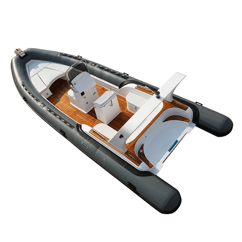 25ft Luxury Sport Fiberglass Yacht for 14 Power Drifting Fishing Lake Rowing Boat Sale Includes Engine for Lake Entertainment