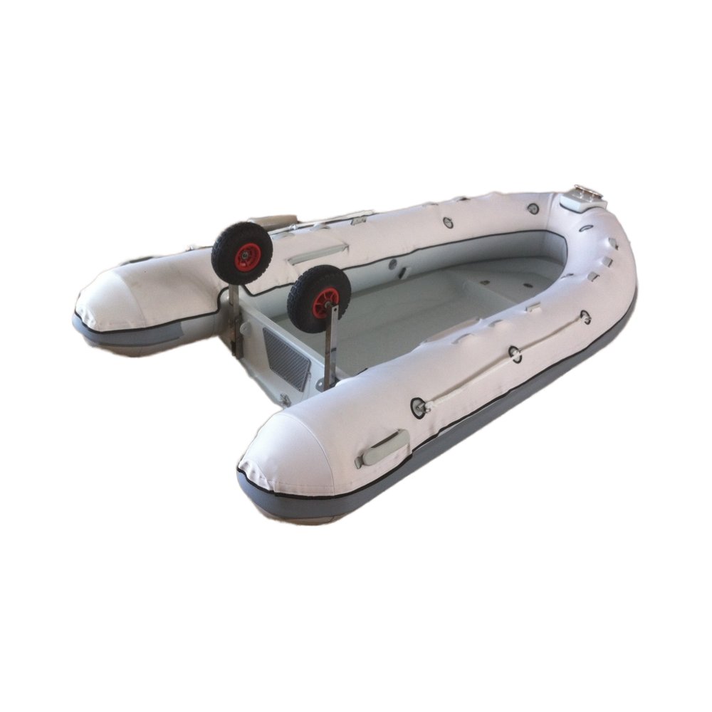 RIB310 10Ft OEM PVC Hull Material 4-6 Person Rowing Fishing Boat Hand Pump Outdoor Inflatable Boat Lake Surfing Engine Combo Set
