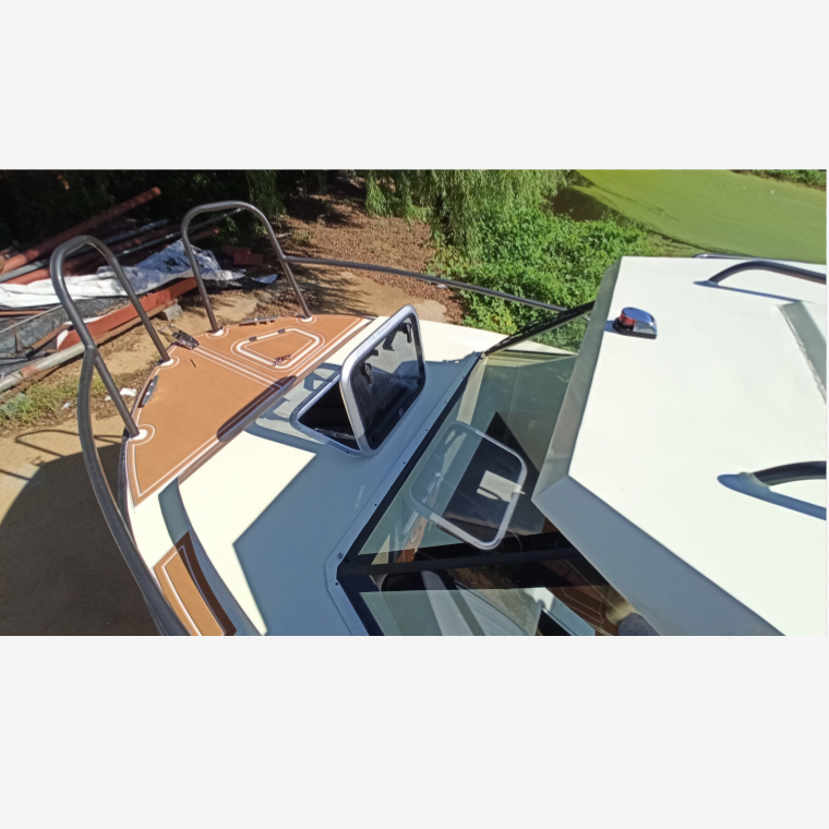 21ft All Aluminum Cabin Deep V Fishing Boat with Outboard Engine 6.2m New Condition Leisure Boat