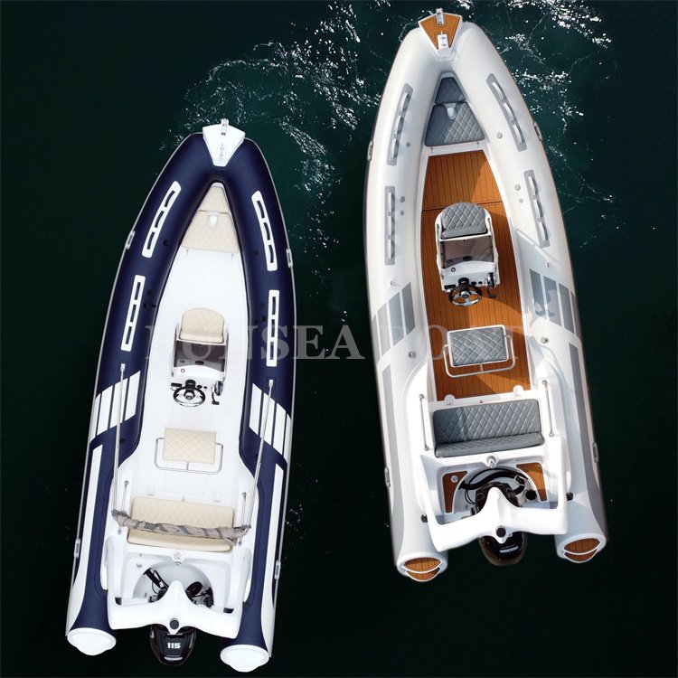 19ft Black Luxury Sport 580 Zodiac Fishing Rib Boat with PVC Hypalon Air Tube Deep V Fiberglass Hull Combo Set Engine for Rowing