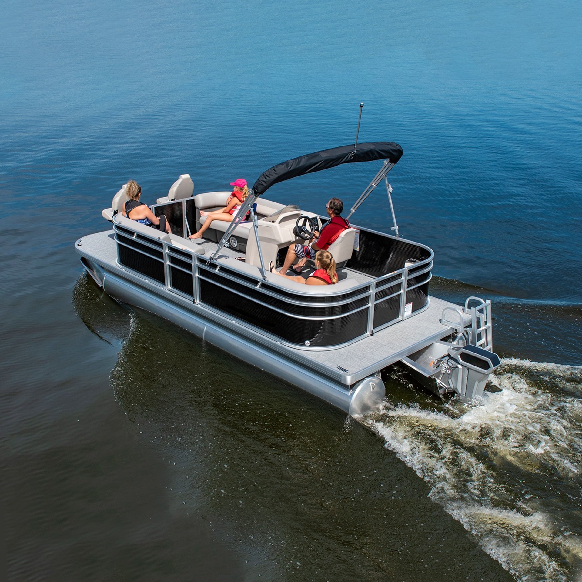 Solar Electric Pontoon Boat with Solar Panel and Electric Engine for Sale