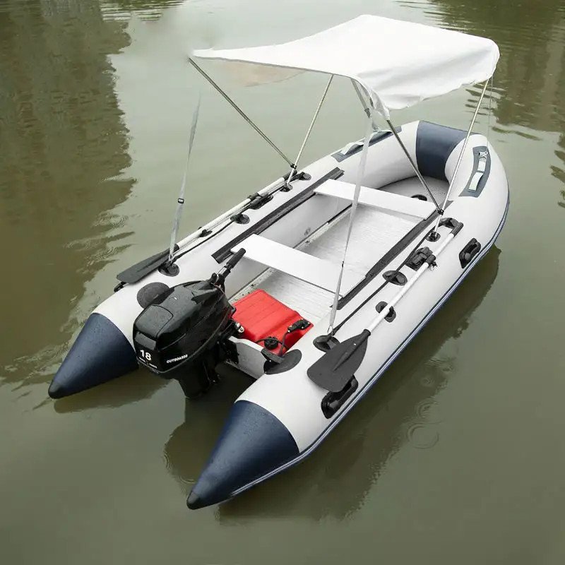 5 person Inflatable Rowing Boat for Water Sports PVC Material foldable boat for Fishing on Lake Outdoor Use