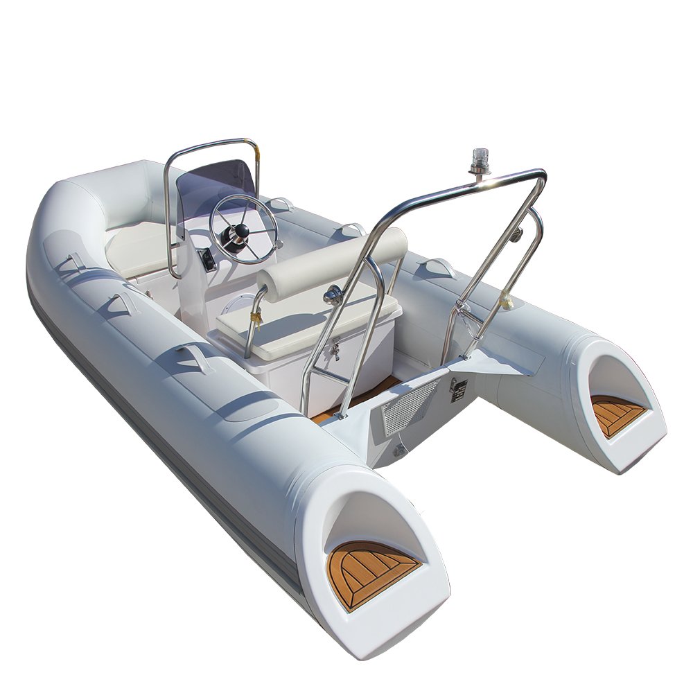 Fiber Glass 3.3m Rib Boat With Outboard Engine and Trailer Rib Boat Hypalon 330