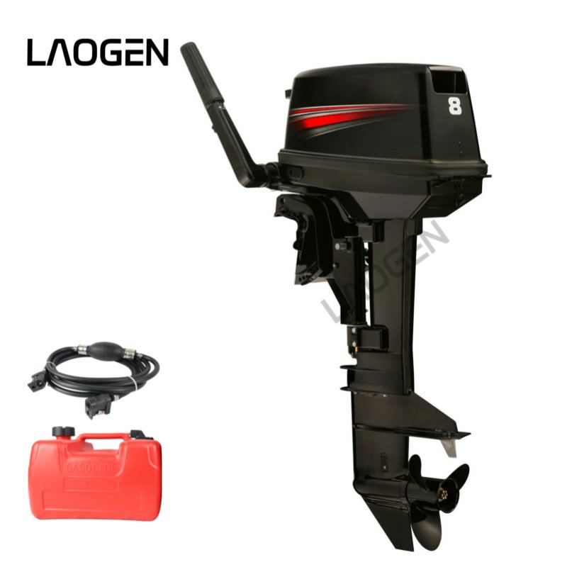 Laogen Professional ODM Factory Outboard Motor 2 Stroke 8hp 9.8hp Outboard Boat Engine Match Mercury 8M Outboard Motor 9.9