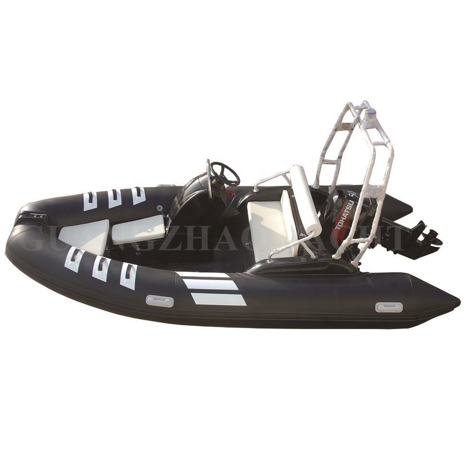 19FT 5.8m Rib580 Inflatable Sport Yacht with Fiberglass Hull for Leisure and Water Sports Outboard Engine Included