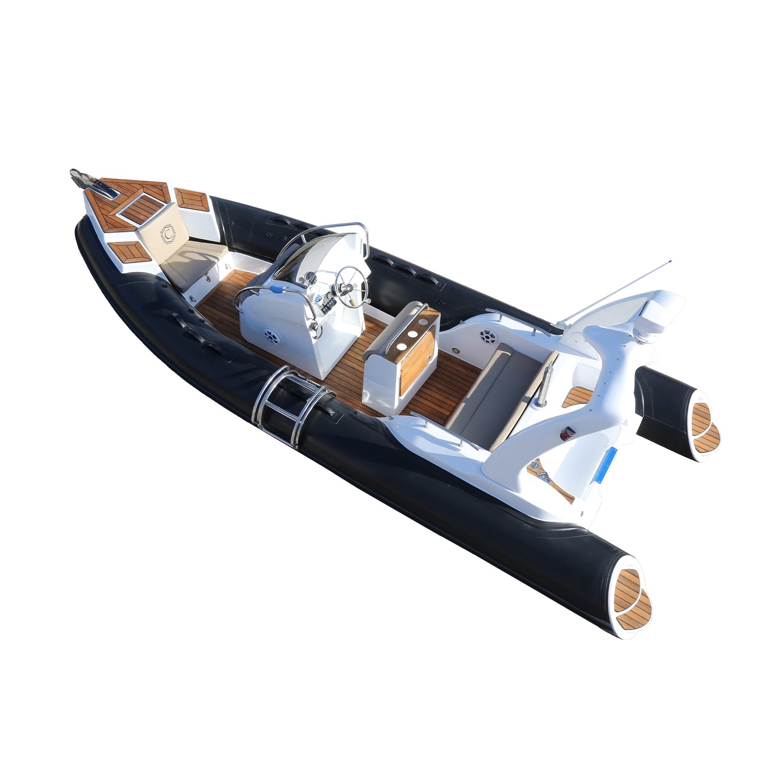 Haote New Hovercraft Canoe Rib Boat Sport Cabin Cruiser Rigid Passenger Motor Barche Rigide Gonflable Fiberglass Hull Material