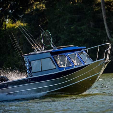 Kinocean High-Speed Aluminum Deep-V Cabin Cruiser Luxury Sport Fishing Boat with Outboard Engine for River Use
