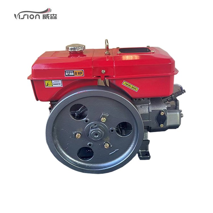 VISION R180 7HP Single Cylinder Horizontal Water Cooled 4-stroke diesel Engine for Portable Agriculture Water Pump