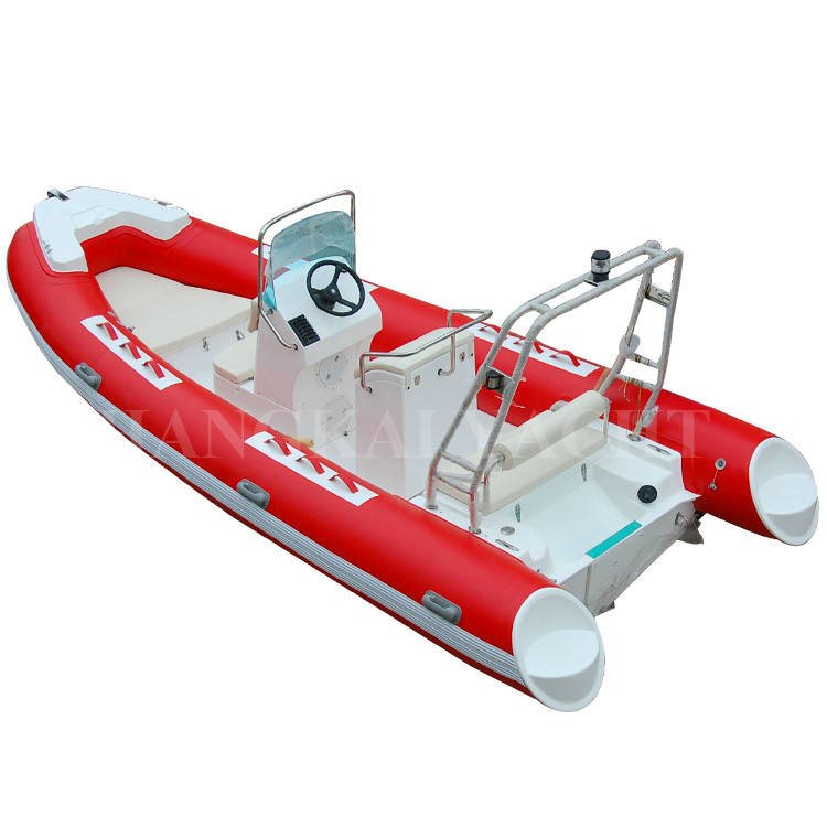 5.2 m RIB 520 Fiberglass Inflatable Sport Yacht 17 ft Leisure Boat Sale Optional Outboard Engine PVC Hull Hypalon Trailer