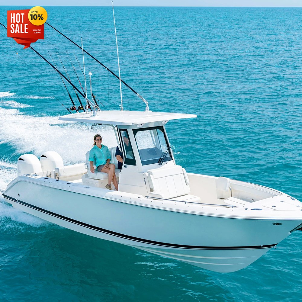 2025 6m19ft Luxury Aluminum Speed Sport Center Console Fishing Boat for Sale Cruising With Outboard Engine