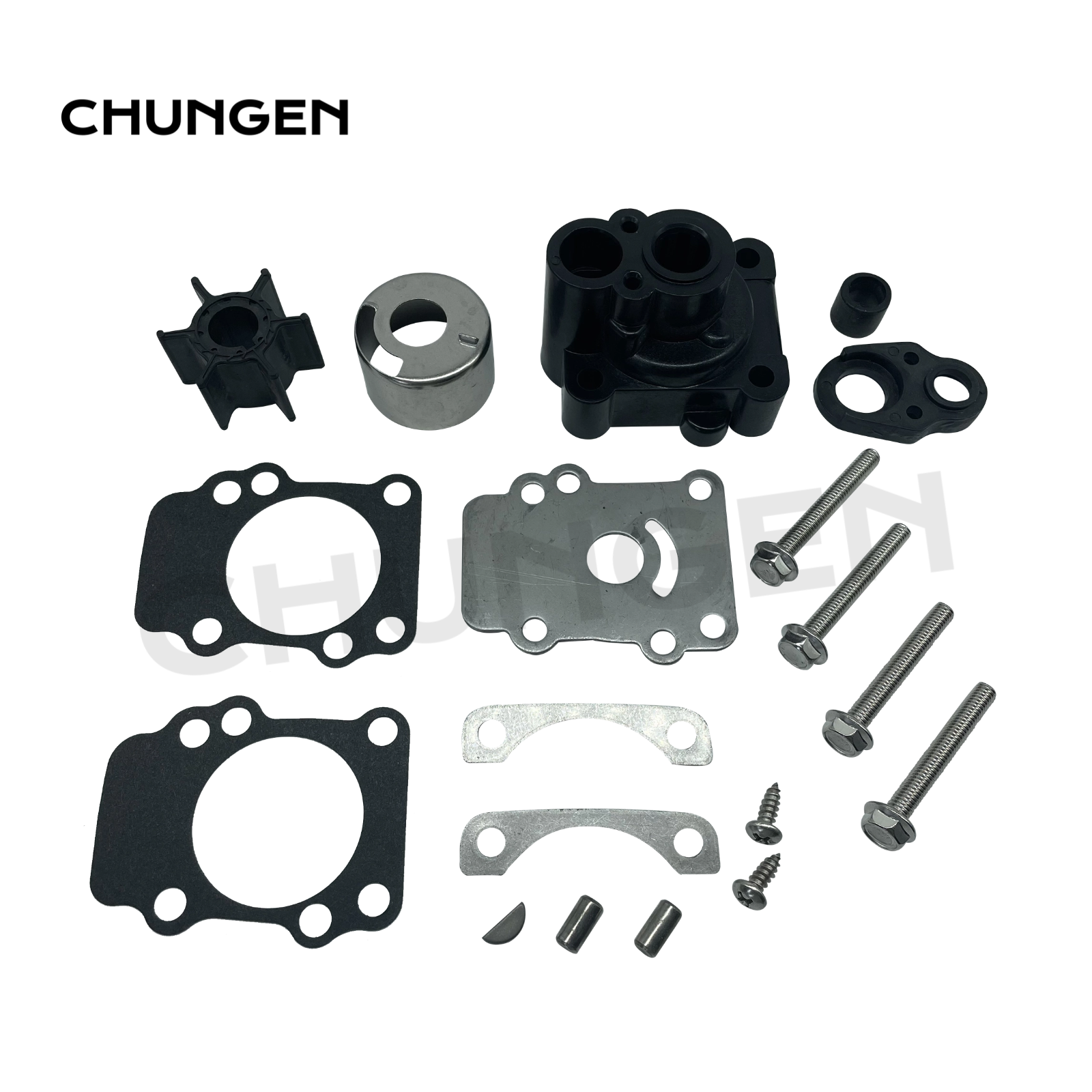 63V-W0078-02-00/682-W0078-A1-00 Lower Casing Water Pump Impeller Repair Kit for Yamaha Outboard Motor Parts 15hp Outboard Engine
