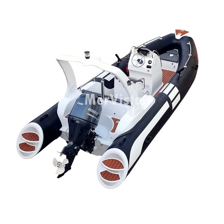 19ft 5.8m Fishing Boat Fiberglass Deep V Hull Fiberglass Boat Houseboat Hypalon Pontoon Boat