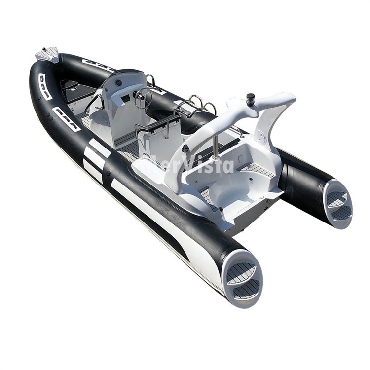 19ft 5.8m Fishing Boat Fiberglass Deep V Hull Fiberglass Boat Houseboat Hypalon Pontoon Boat