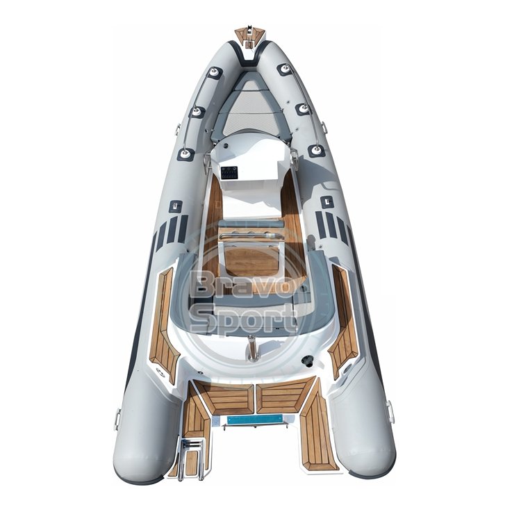Popular Rib580 20feet Semi Rigid Boats Fiberglass Hull Inflatable Rowing Boat ABS Dining Table with Cup Holders